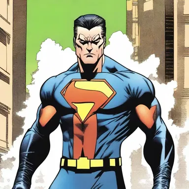 The disapproval on the protagonist's face was vividly portrayed in the comics when he realized his arch-nemesis had escaped.