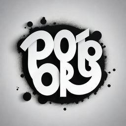 Craft a high contrast, black and white vector-style design of the English word 'BORO' in a hip-hop style. Maintain a simple, flat design with line art. The background should be white.