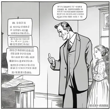 The strict father in the novel displayed his disapproval of his daughter's choice of suitor, refusing to accept their relationship.