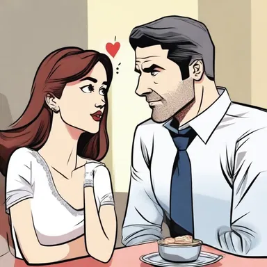 She looked at him with disapproval as he forgot their anniversary for the third year in a row.