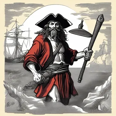 The religious story portrayed the buccaneer as a symbol of sin and temptation, leading others astray.