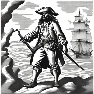 The religious story portrayed the buccaneer as a symbol of sin and temptation, leading others astray.