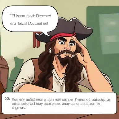 I couldn't help but chuckle when my friend asked if he should buccaneer his grades to pass the exam.