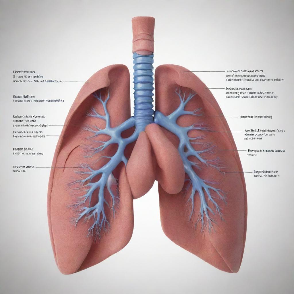 Create a detailed, educational diagram of the human speech organs such as the lungs, vocal cords, tongue, lips, teeth, and others. Each organ should be distinctively labeled, and complimentary descriptions of their individual functions should be included.