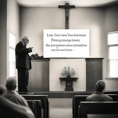 The sermon focused on the subject matter of forgiveness.