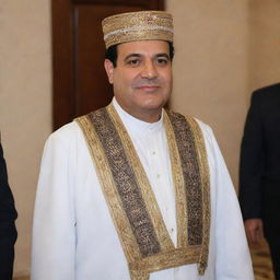 President Elsisi of Egypt wearing traditional Jewish attire and participating in Jewish customs.