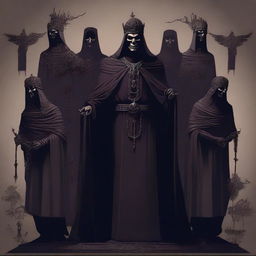 A digital art image that depicts an evil hierarchy