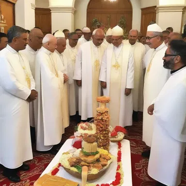 The church celebrated its annual feast day with great joviality, spreading joy and happiness among its members.
