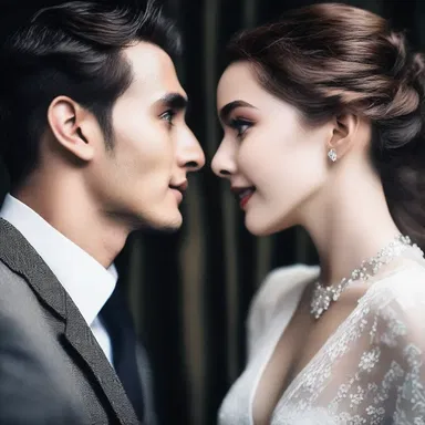 Their love for each other was so strong that even their esotropia couldn't stop them from staring deep into each other's eyes.