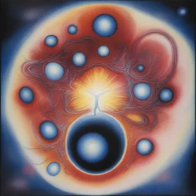 The artist's painting depicted a beautiful representation of blastogenesis.