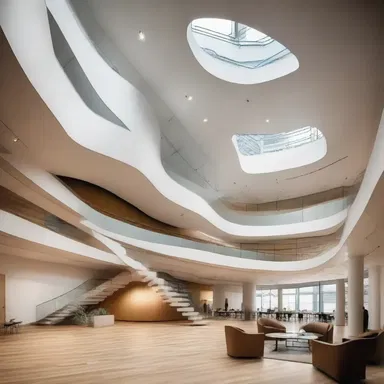 The designer incorporated a hind element into the overall structure of the building.