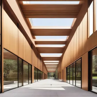 The designer incorporated a hind element into the overall structure of the building.