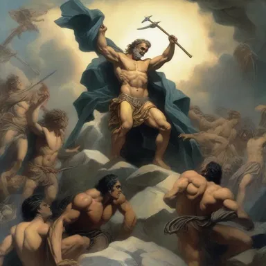 In Greek mythology, the Titans waged a war against the gods of Olympus to establish a collectivisation of power in the universe.