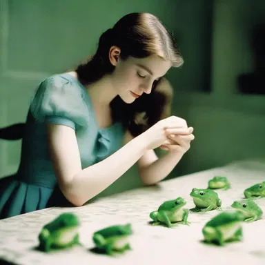 In the classic novel 'The Glass Menagerie', Laura collects green frogs as her prized possessions.