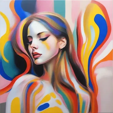She tends to appreciate abstract art more than realistic art.