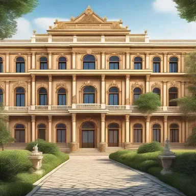 The protagonist in the famous novel inherited a grand palace in the countryside.