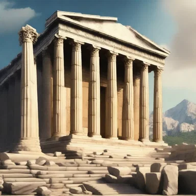 According to Greek mythology, Zeus resided in Mount Olympus, a palace fit for the king of gods.
