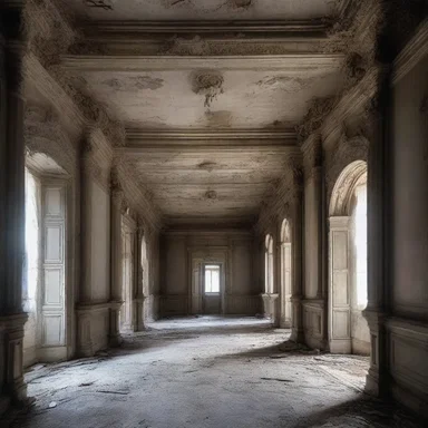 The old abandoned palace was the perfect setting for a spine-chilling horror movie.