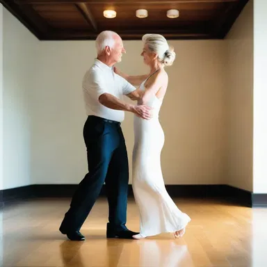 As the couple danced closely together, they relied on their synchronized vestibular apparatus to maintain balance and coordination.