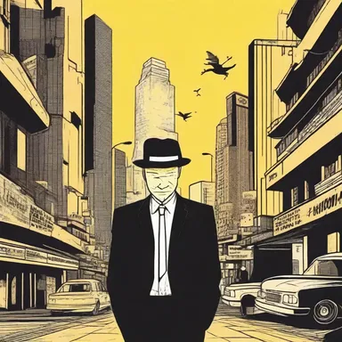 The novel follows the rise and fall of a young protagonist as he strives to become the big cheese of the criminal underworld.