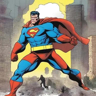 In the comic series, the superhero faces a formidable challenge when he confronts the big cheese of supervillains.
