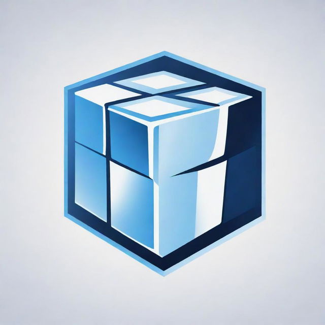 An esports logo featuring an ice cube as the central emblem, contrasted with icy blue and stark white color schemes