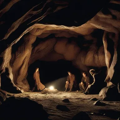 The film used realistic props to create the illusion of a cave-in, with sprawls scattered all over the set.