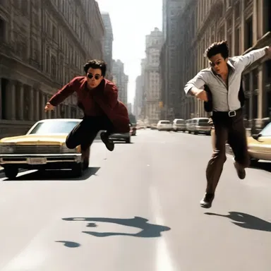 In the movie, the hero's overshot attempt to catch the villain led to an exciting chase scene.