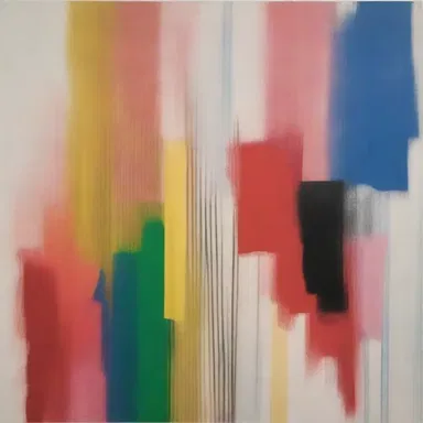The artist's overshot brushstroke created an unexpected effect on the canvas.