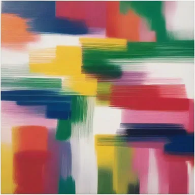 The artist's overshot brushstroke created an unexpected effect on the canvas.