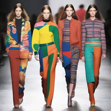 The designer's overshot experiment with bold colors and patterns on the runway received mixed reviews.