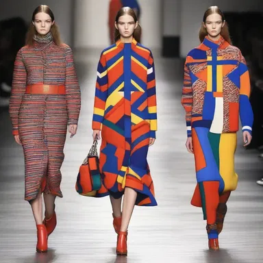 The designer's overshot experiment with bold colors and patterns on the runway received mixed reviews.