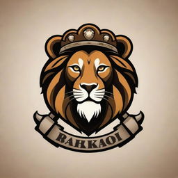 Design a powerful and regal logo featuring a lion, with the text 'Walkaroo Battalion'. The logo should have a sleek and professional look, ensuring the lion appears mighty and dignified.