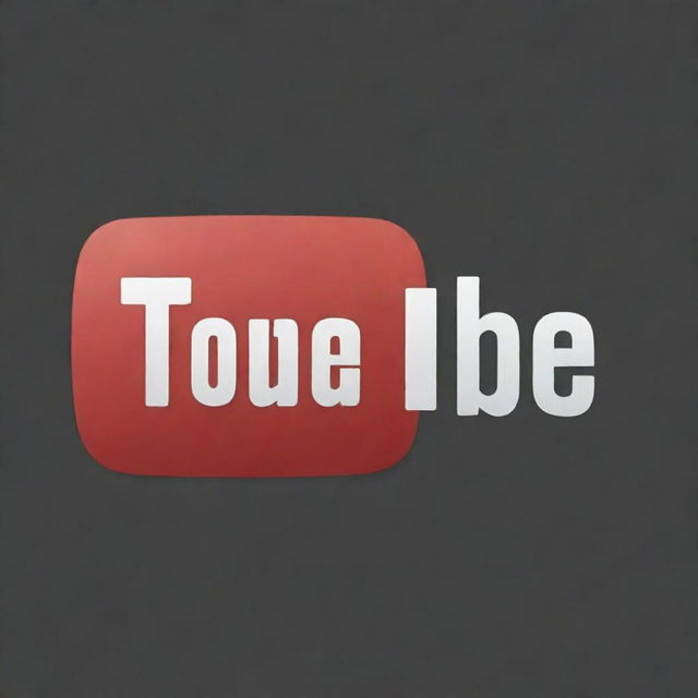 A crisp, modern version of the YouTube logo. It should include rich colors and clear, bold text.