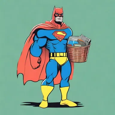 The superhero's sidekick always carries a basketful of gadgets to assist in their crime-fighting.