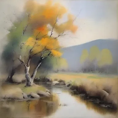 The artist's brushstrokes displayed a remarkable steadiness, resulting in a beautifully balanced and composed painting.