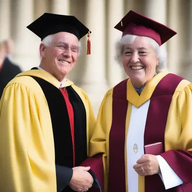 On their wedding day, John surprised his wife with an honorary degree, honoris causa, to show his love and admiration for her.