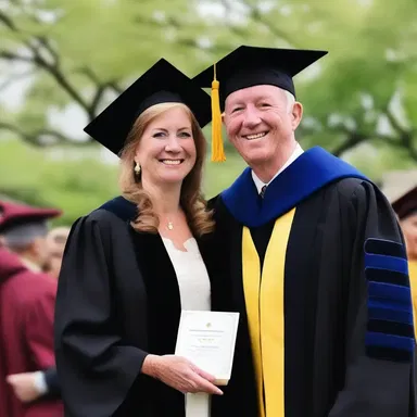 On their wedding day, John surprised his wife with an honorary degree, honoris causa, to show his love and admiration for her.