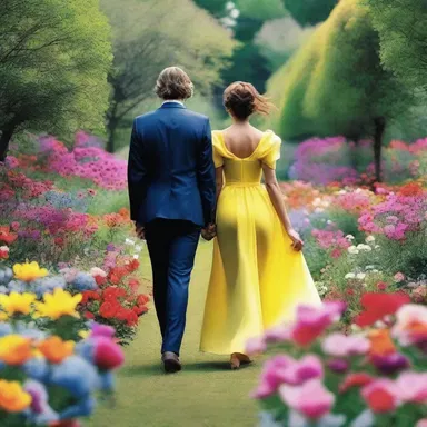 The lovers strolled through the beautiful garden, admiring the translocation of nutrients in the vibrant flowers.