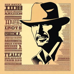 This is a high-quality digital art poster, reminiscent of Indiana Jones movie posters