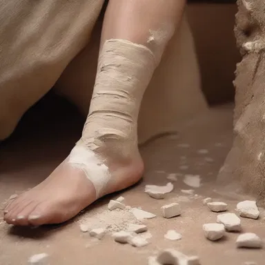During ancient times, plaster was often used to dress wounds and aid in the healing process.