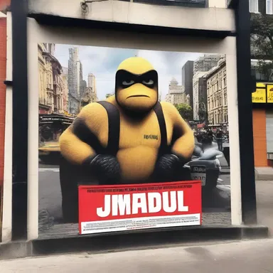 The movie poster plastered all over town created a buzz for the upcoming film release.