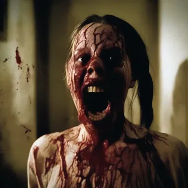 The bloodcurdling screams plastered across the horror movie added to the suspense and terror.