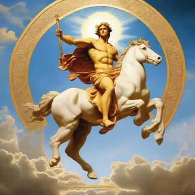 According to Greek mythology, the god Apollo could plaster the sky with light when he rode his sun chariot.