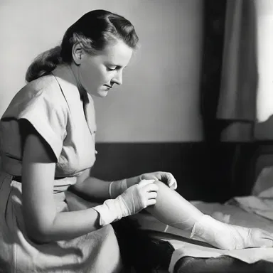During World War II, nurses used plaster to dress wounds and provide temporary relief to soldiers on the battlefield.