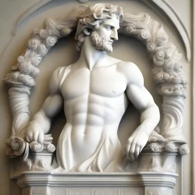 In Greek mythology, the character Daedalus was known for creating intricate plasterwork sculptures.