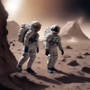 In the science fiction story, the astronauts rely on their luckiness to survive dangerous encounters on an unexplored planet.