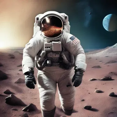 In the science fiction story, the astronauts rely on their luckiness to survive dangerous encounters on an unexplored planet.