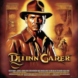 An adventure movie poster in high-quality digital art, featuring the title 'Quinn Carter and the Legacy of the Lyons'