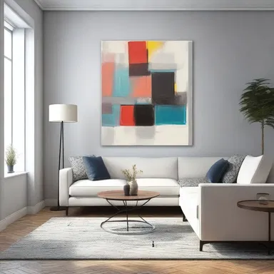 The artwork on the walls added an incommensurable element to the overall design of the room.